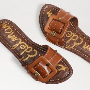 Sam Edelman Women's Gaige Buckle Slip-On Slide Sandals